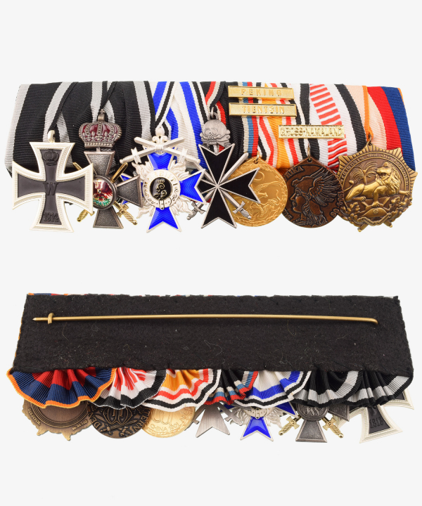 Ordensspange, Freikorps, Awaloffkreuz, Roter Adler, China, Südwest Afrika, Löwenorden